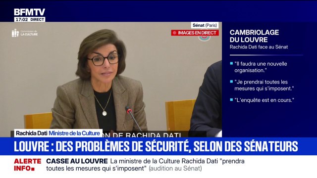 Cambriolage au Louvre: Rachida Dati souhaite la création d'un fond dédié à la sécurité de nos musées