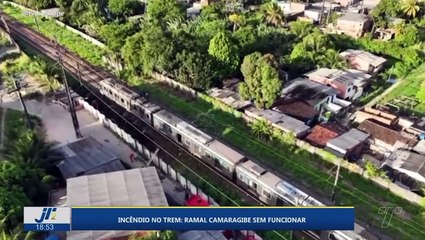 Incêndio no trem: ramal Camaragibe sem funcionar