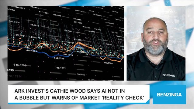 Ark Invest's Cathie Wood Says AI Not In A Bubble But Warns Of Market ‘Reality Check’