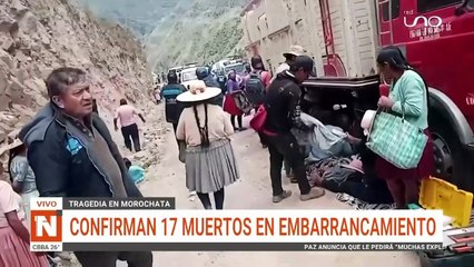 Morochata: confirman 17 muertos; investigan el caso como homicidio en accidente de tránsito