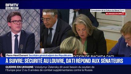 Cambriolage au Louvre: "Je ne comprends pas que la directrice soit encore en fonction", fustige Pierre-Henri Dumont, secrétaire général adjoint des Républicains