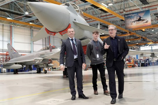 'It was Lancashire versus the world - and Lancashire won': Sir Keir Starmer praises workers for aircraft deal