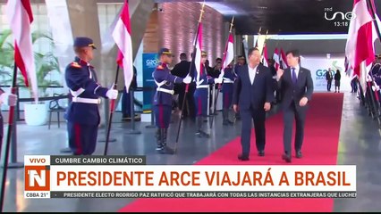 PRESIDENTE ARCE VIAJARÁ A BRASIL, ADVIERTEN FUGA DEL MANDATARIO