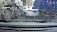 Trapped Between a Tanker and a Truck | Crash Pulse
