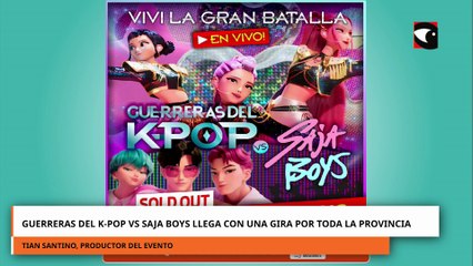 Guerreras del K-Pop vs Saja Boys llega con una gira por toda la provincia