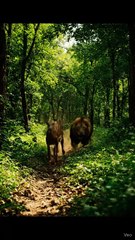 Lion attacck on deer and eat the deer#lion #zoo#animalvideos#animal#funnyanimals#porcubns