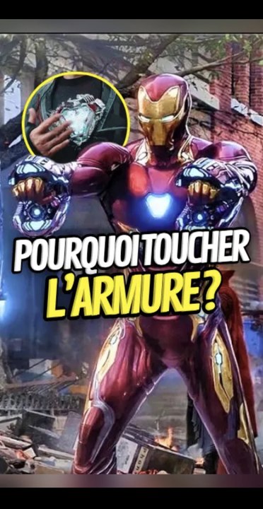 Tony doit toucher son armure ? #tonystark #ironman #marvel #avengers #onregardequoi