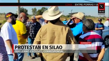 carreteraCampesinos bloquean la carretera León en Silao, Guanajuato, a la altura del Puerto Interior