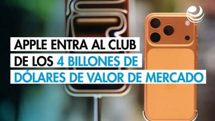 Apple entra al club de los 4 billones de dólares de valor de mercado por fuertes ventas del iPhone