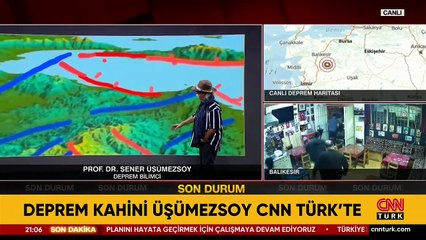 Deprem bilimci Prof. Üşümezsoy CNN TÜRK'te! Sındırgı depremi ne anlatıyor?