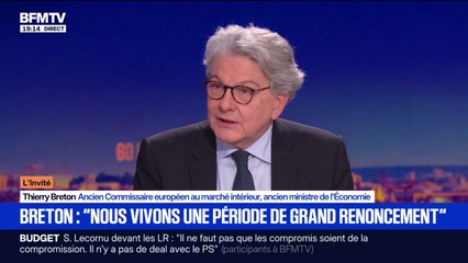 Dette française: "Chacun a une part de responsabilité", affirme Thierry Breton, ancien ministre de l'Économie , à propos des anciens présidents français