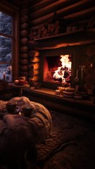 Cozy Winter Cabin – Warm Moments by the Fire