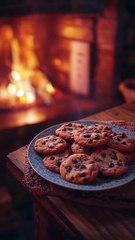 Autumn Forest Cabin – A Warm Escape Beneath the Lights