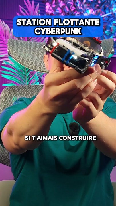 La LUMIBRICKS Cyberpunk Floating Station, c’est LE détail futuriste pour ton setup 🔥Dispo sur le site LUMIBRICKS et Amazon ⚡️#Cyberpunk #Setup #LUMIBRICKS #tech #tips