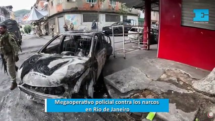 Megaoperativo policial contra los narcos en Río de Janeiro