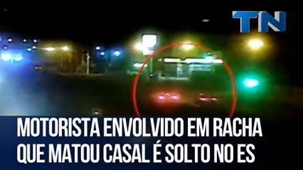Motorista envolvido em racha que matou casal é solto no ES