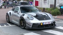 Carspotting in Knokke - Veyron 16.4, MR 992 GT3 RS, Huracan STO, AMG GT Black Series, 430 Scuderia