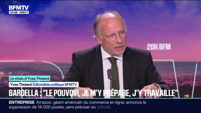 LE CHOIX D'YVES THRÉARD: Jordan Bardella déclare se préparer au pouvoir