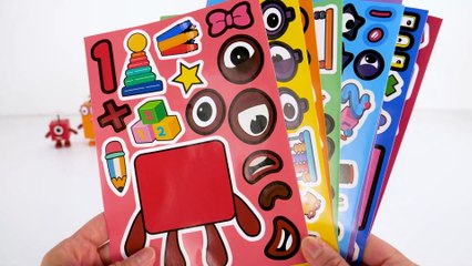 Numberblocks DIY Face Stickers