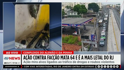 Ação contra facção mata 64 e é a mais letal do Rio de Janeiro