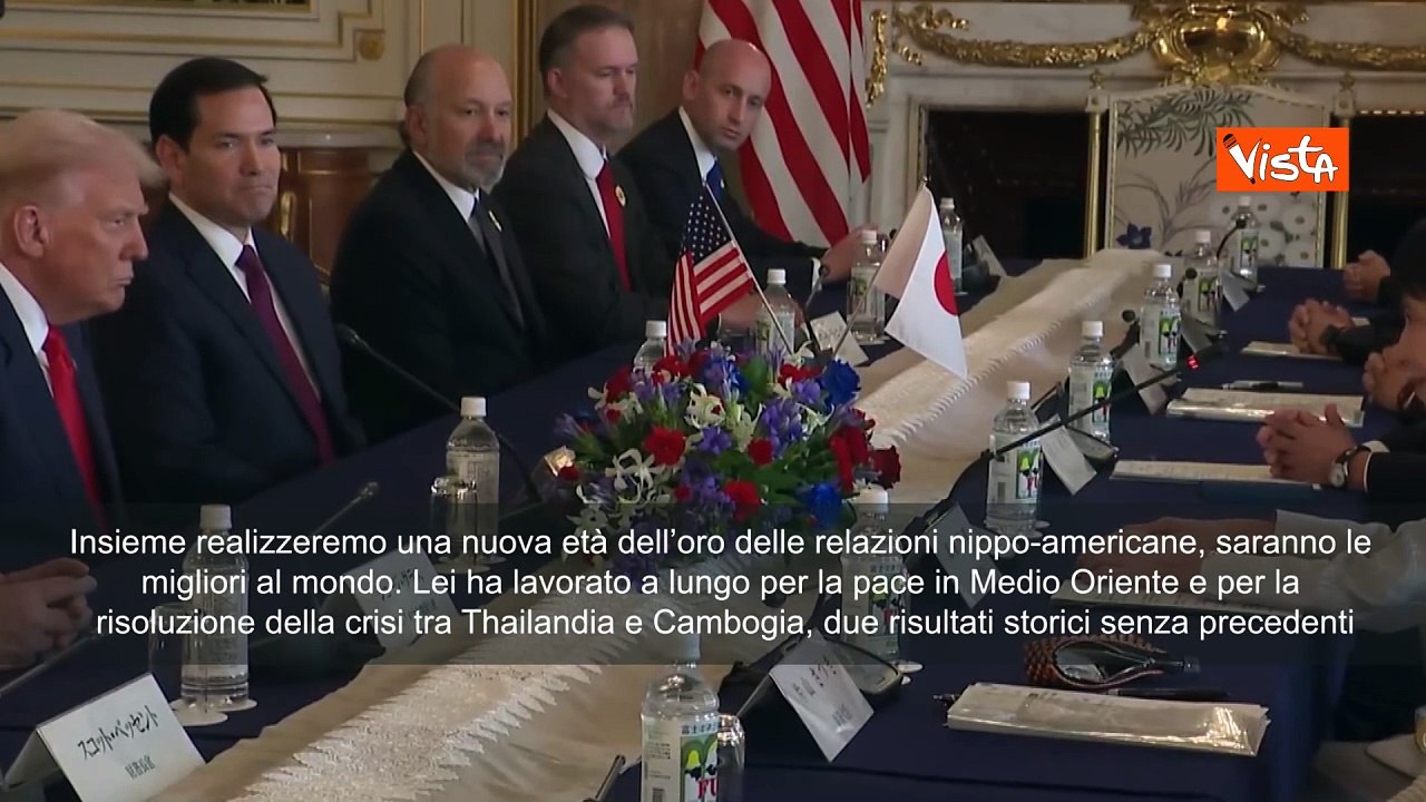 Premier giapponese Sanae Takaichi a Trump: Insieme realizzeremo nuova età dell'oro SOTT