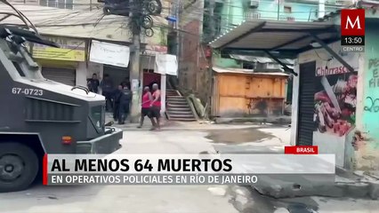 Histórico operativo antidrogas en Río de Janeiro deja al menos 64 muertos