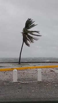 Intense wind and rain as Hurricane Melissa barrels into Jamaica