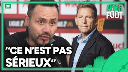 OM : "Ce n'est pas sérieux", Riolo n'a pas apprécié la sortie de De Zerbi