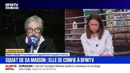 Squat de sa maison, Marie-Claude se confie à BFMTV - 28/10