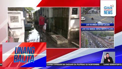 Ilang sementeryo, nananatiling lubog sa baha sa ilang araw bago ang All Saint's Day | Unang Balita