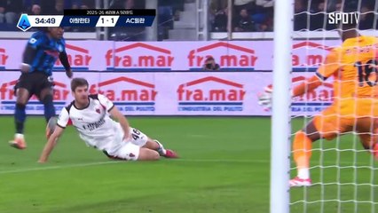 스포츠중계 빠른티비 [세리에A] 9R 아탈란타 vs AC 밀란 하이라이트 2025.10.29 (수) 0445