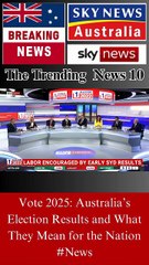 Vote 2025: Australia’s Election Results and What They Mean for the Nation #News