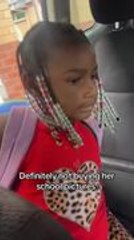 Girl Gives Adorably Awkward Smile When Asked About Her Day