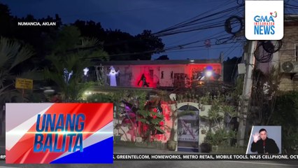 Maanomalyang flood control projects, ginawang tema ng isang horror house | Unang Balita