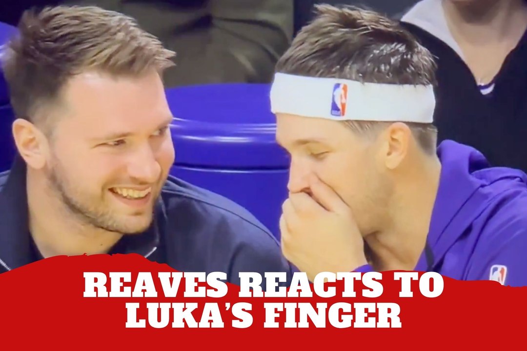 Austin Reaves’ reaction says it all after Luka Doncic shows him his injured finger