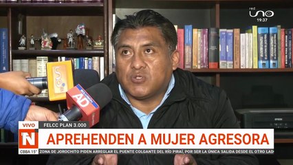 APREHENDEN A MUJER AGRESORA