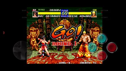 Fatal Fury 3 Mai Shiranui vs Geese Howard Mai Shiranui é derrotada por Geese Howard