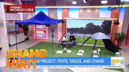 Undas Project: Tents and Tables | Unang Hirit