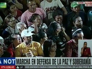 Sucre | Pueblo marchó en unión popular para defender la soberanía de Venezuela