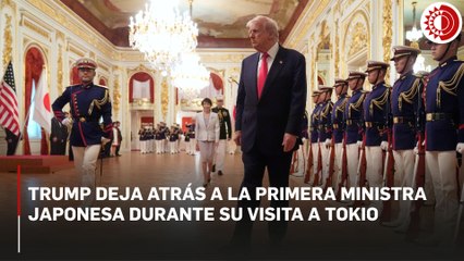 Trump deja atrás a la primera Donald Trump durante su visita a Tokio