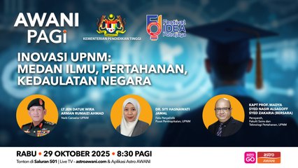 AWANI Pagi: Inovasi UPNM | Medan Ilmu, Pertahanan, Kedaulatan Negara