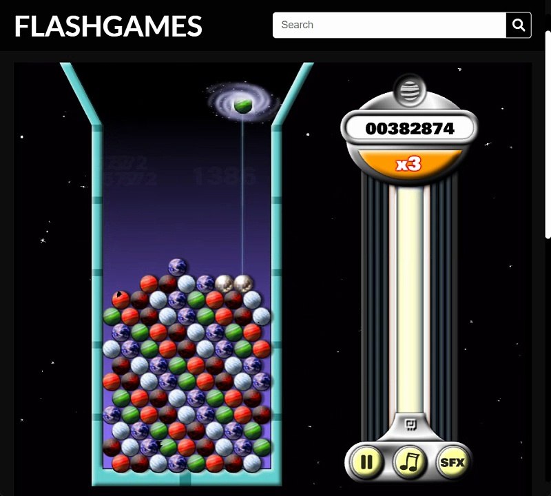 Planetary Pile-Up (Flash Game)