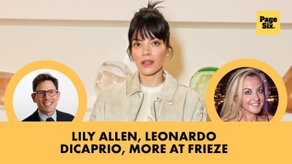 Mick Jagger, Leonardo DiCaprio and Madonna eye art while single Lily Allen mingles at Frieze London