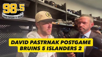 David Pastrnak on Bruins 5-2 win over Islanders