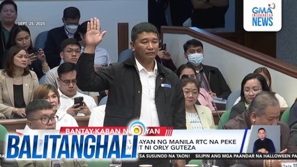 Sen. Lacson - Napatunayan ng Manila RTC na peke ang pirma sa affidavit ni Orly Guteza | Balitanghali