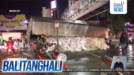 1, patay nang sumalpok ang sinasakyang truck sa poste ng traffic light sa may Mindanao Ave. Congressional Intersection; 2, sugatan | Balitanghali