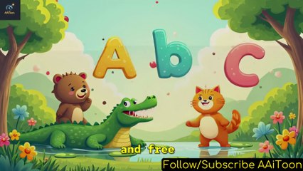 🎶 Alphabet Animals A to i | Fun Nursery Rhyme with Dance & Actions for Kids! 🦁🐸
