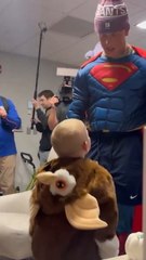 Jaxson Dart went to a New Jersey pediatric cancer center dressed as Superman for Halloween