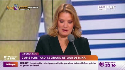 Le bonus RMC : Deux ans plus tard, le grand retour de Mika - 29/10