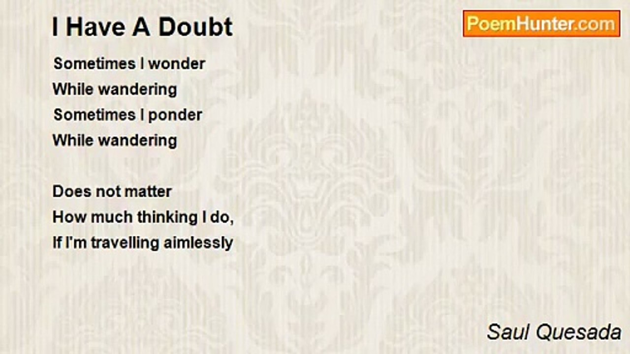 Saul Quesada - I Have A Doubt
